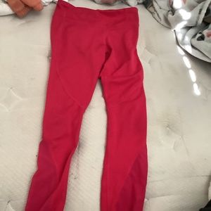 Red leggings for workouts